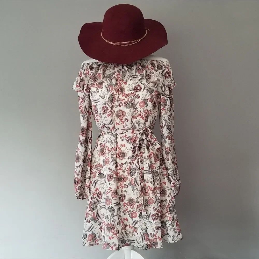 Esley floral off the shoulder dress